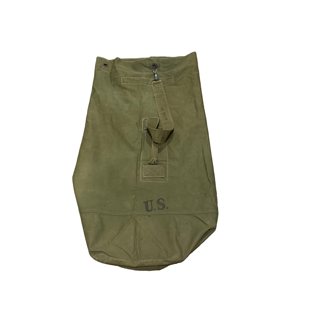 U.S. Military Army Canvas Laundry Duffle Bag WWII/Korea Era 1950s